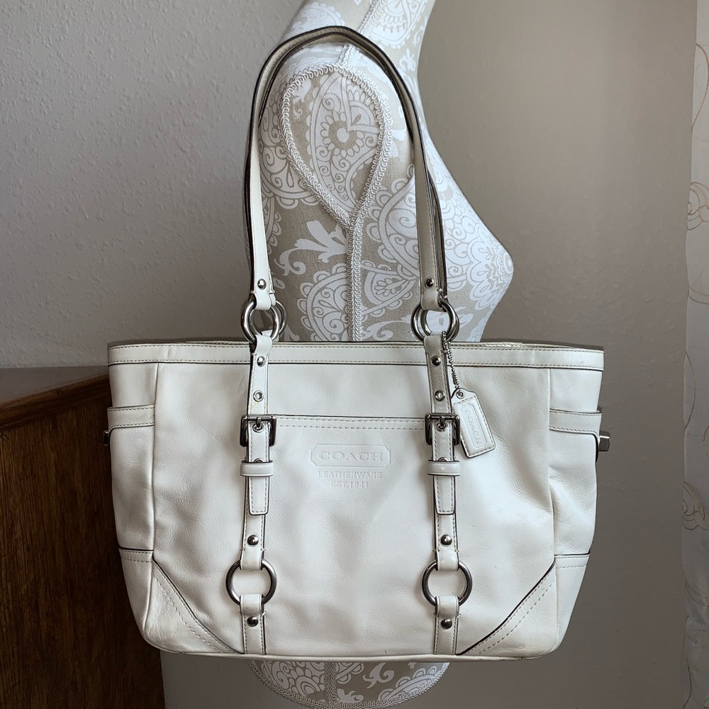 COACH F12343 Leather Gallery East West Tote